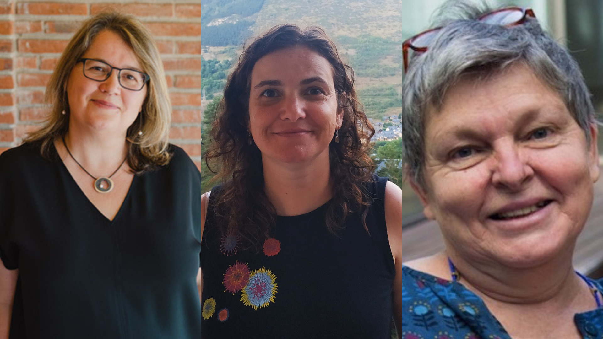 Fotografies de les tres investigadores